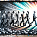 Street,Art,Artistic,Image,Of,Prisoners,Freedom,From,Prison