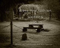 ALEXA & WARREN WEDDING 10-10-10 B+W